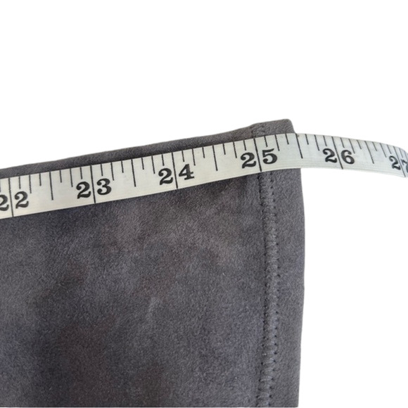 Schutz Tamarah slate gray stretch suede leather tall over knee boots size 8.5 - Picture 13 of 15